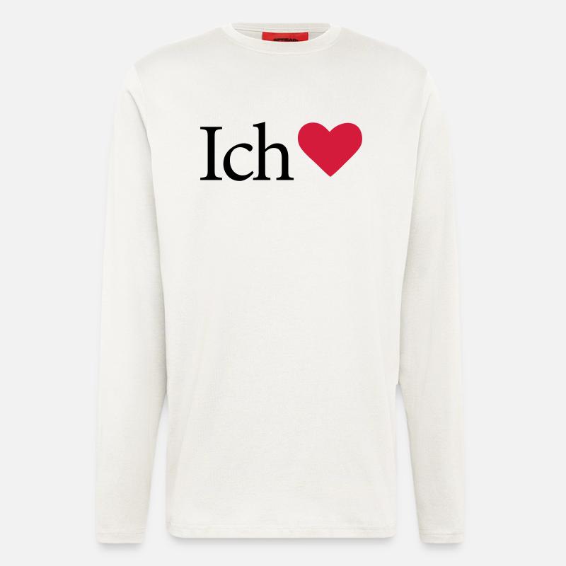 I Love - Langarmshirt - made by SPREAD  - OFF WHITE