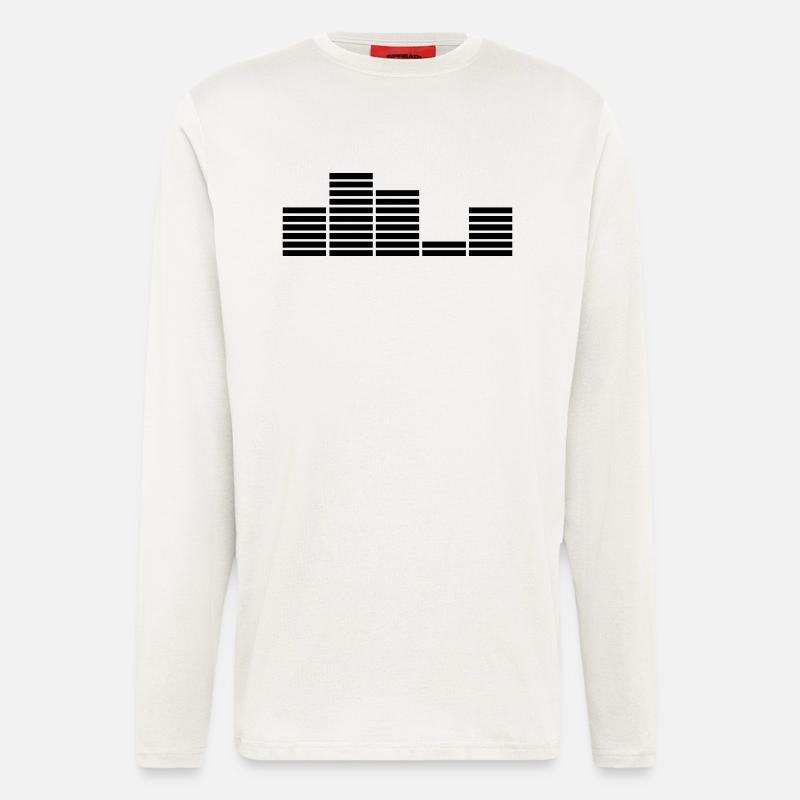 Music Bar Equalizer - Langarmshirt - made by SPREAD  - OFF WHITE