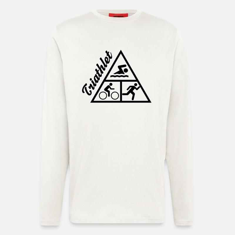 Triatlon_v3 - Langarmshirt - made by SPREAD  - OFF WHITE