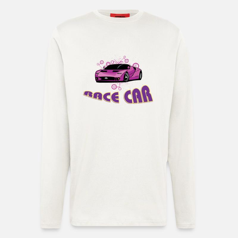 Rennauto - Langarmshirt - made by SPREAD  - OFF WHITE