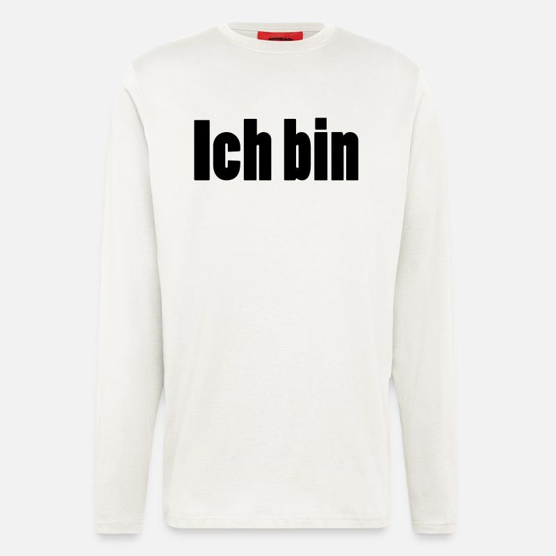 ich bin + dein Name - Langarmshirt - made by SPREAD  - OFF WHITE