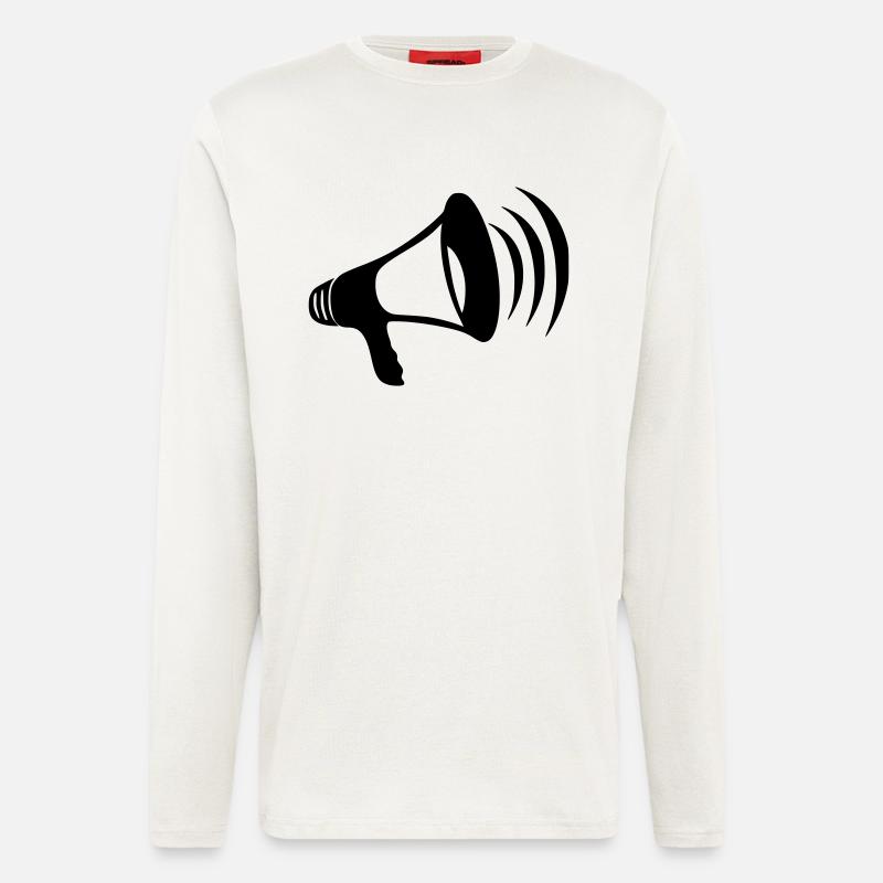 megaphone - Longsleeve - made by SPREAD  - OFF WHITE