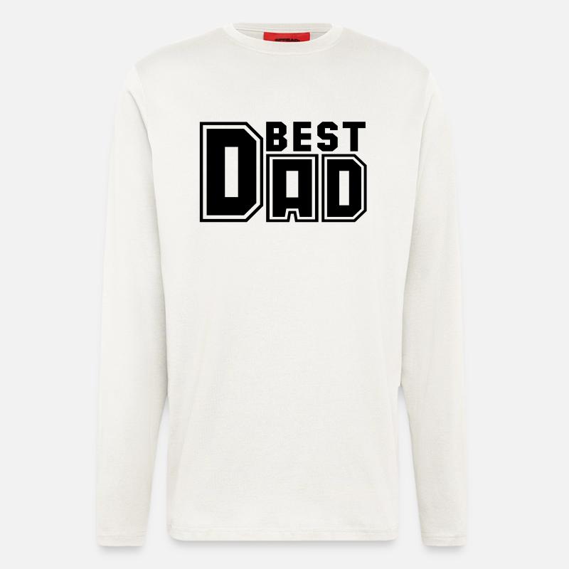 BEST DAD C-DESIGN - Langarmshirt - made by SPREAD  - OFF WHITE
