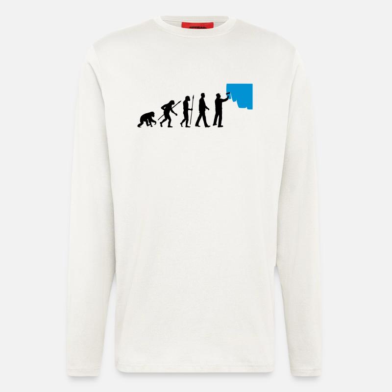 evolution_painters_062012_a_2c - Longsleeve - made by SPREAD  - OFF WHITE