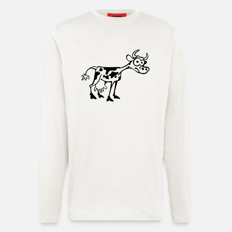 Kuh - Langarmshirt - made by SPREAD  - OFF WHITE