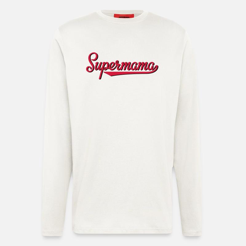 supermama - Longsleeve - made by SPREAD  - OFF WHITE