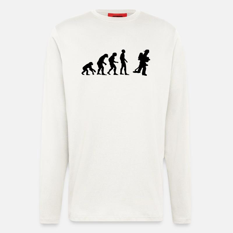 evolution Feuerwehrmann - Langarmshirt - made by SPREAD  - OFF WHITE