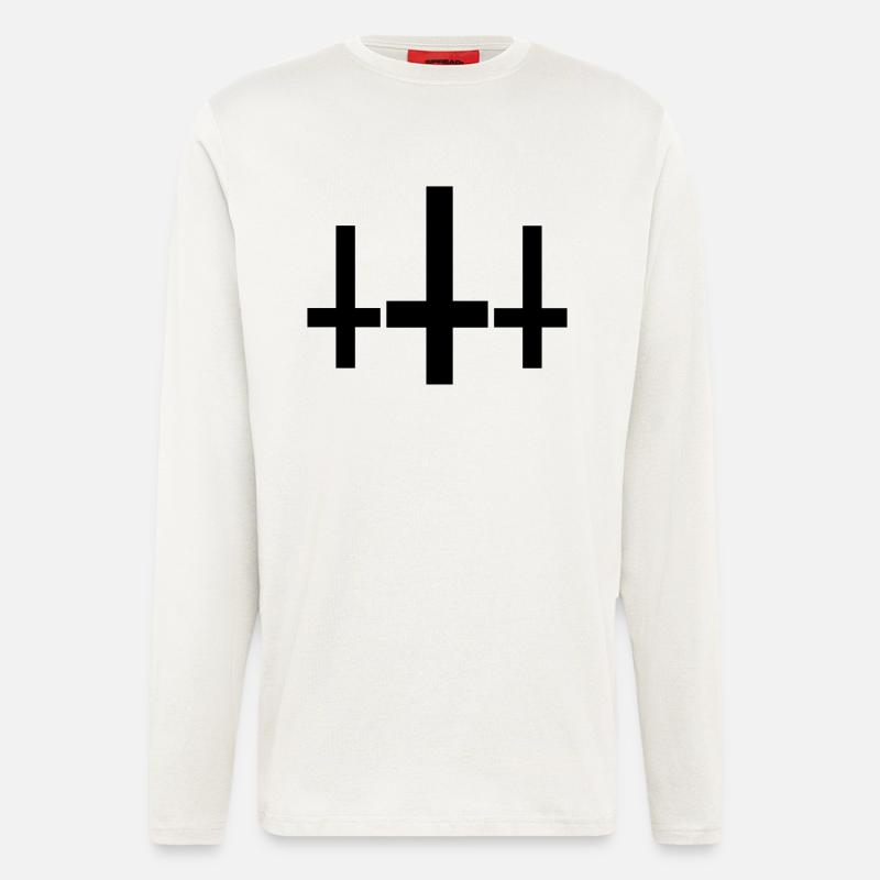 Kreuz - Langarmshirt - made by SPREAD  - OFF WHITE