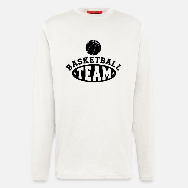 Basketball Team - Langarmshirt - made by SPREAD  - OFF WHITE