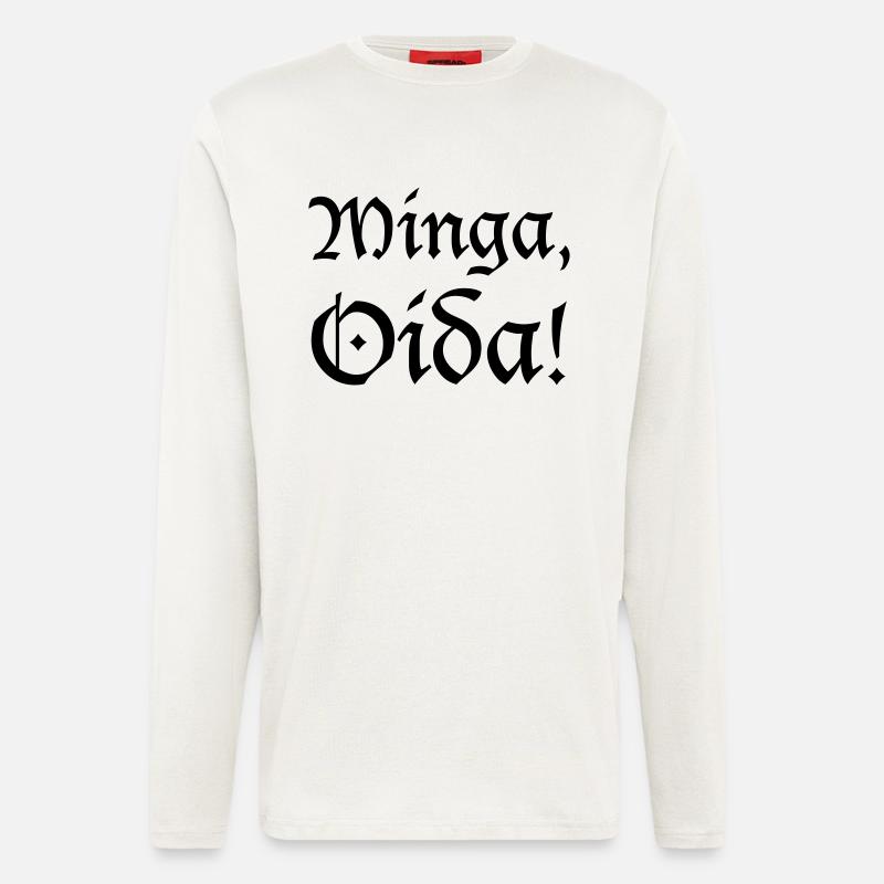 Minga, Oida - Langarmshirt - made by SPREAD  - OFF WHITE