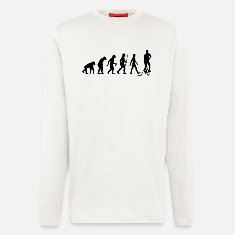 Evolution Einradhockey - Langarmshirt - made by SPREAD  - OFF WHITE