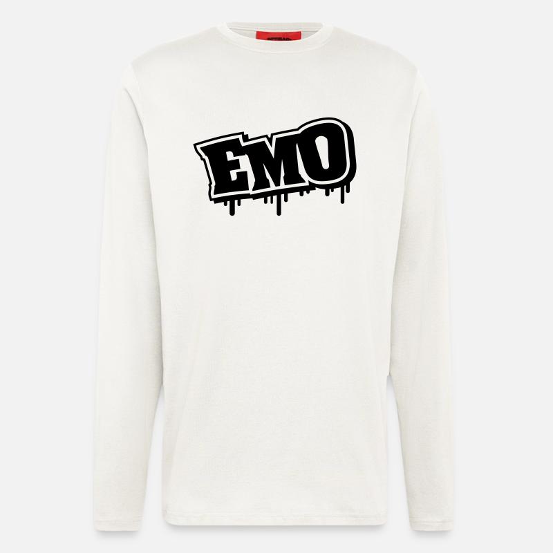 emo_graffiti_se1 - Langarmshirt - made by SPREAD  - OFF WHITE