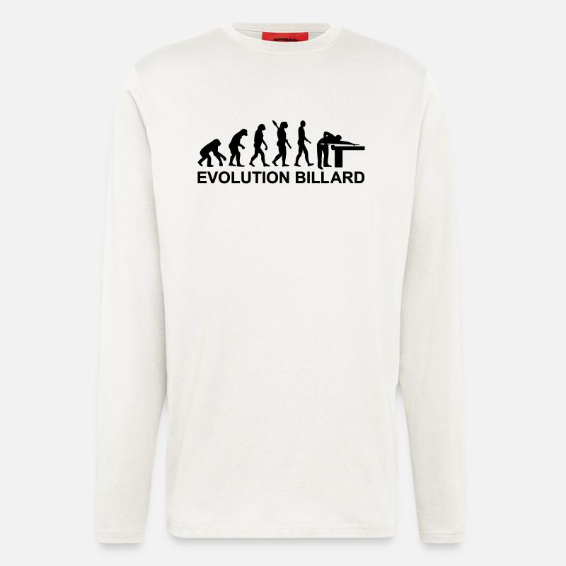 Evolution Billards - Longsleeve - made by SPREAD  - OFF WHITE