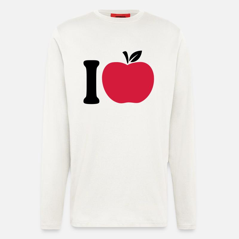 I Love Apple - Longsleeve - made by SPREAD  - OFF WHITE