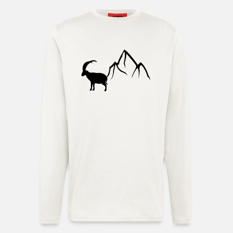 steinbock2 - Langarmshirt - made by SPREAD - OFF WHITE