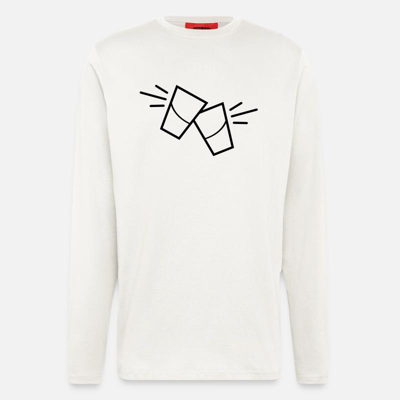 vodka kurze - Langarmshirt - made by SPREAD  - OFF WHITE