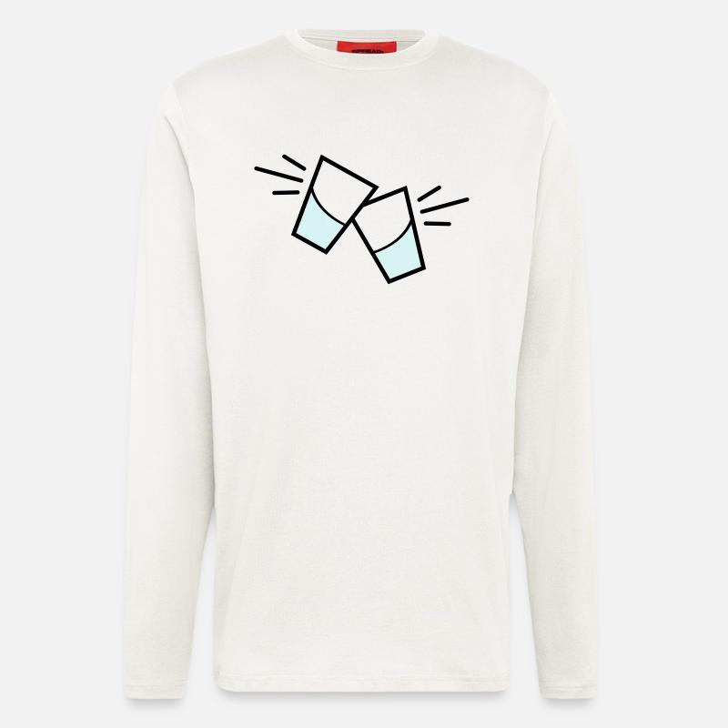 vodka glas - Langarmshirt - made by SPREAD  - OFF WHITE