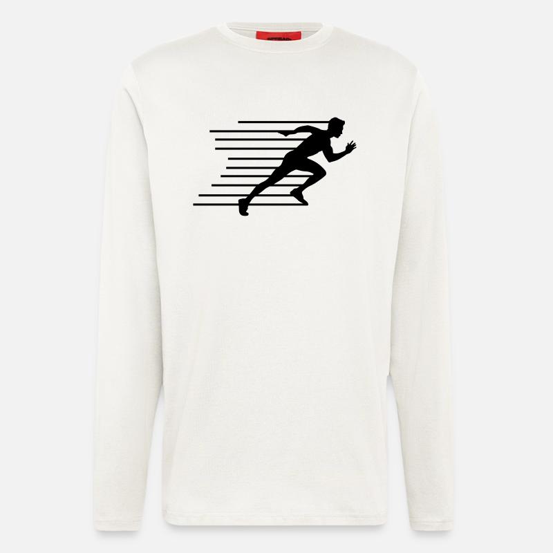 running silhouette - Langarmshirt - made by SPREAD  - OFF WHITE