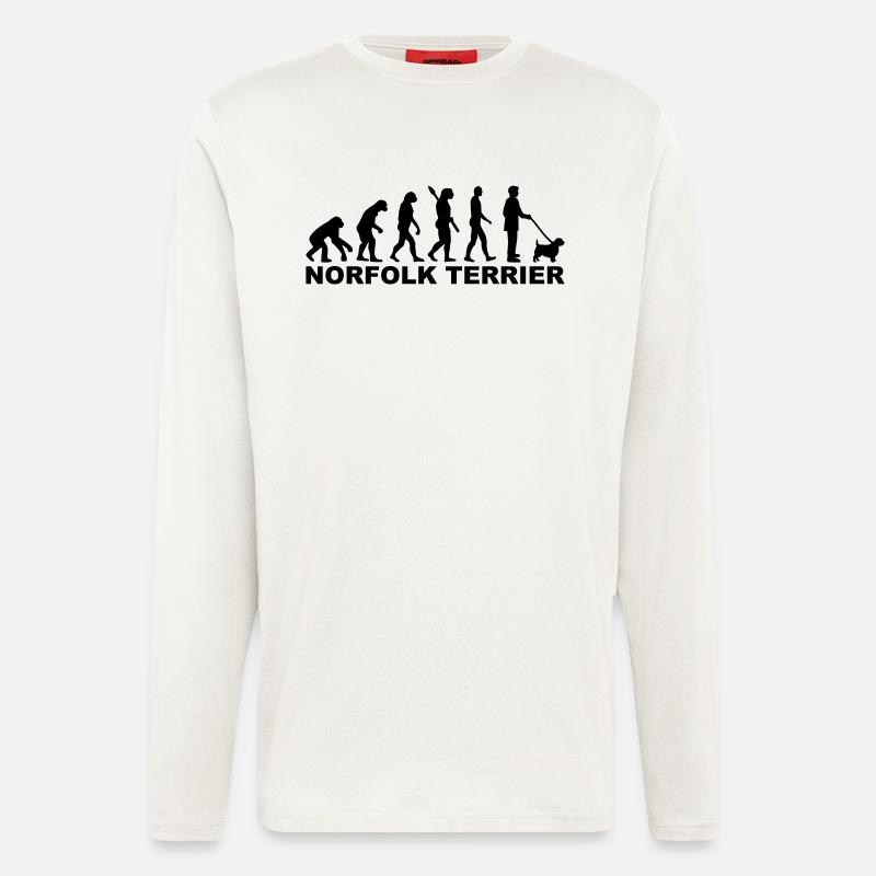 Norfolk Terrier - Langarmshirt - made by SPREAD  - OFF WHITE
