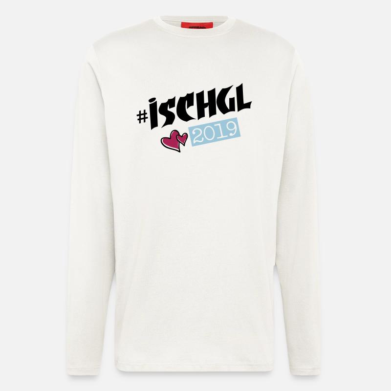 ischgl 2019 herzchen - Langarmshirt - made by SPREAD  - OFF WHITE