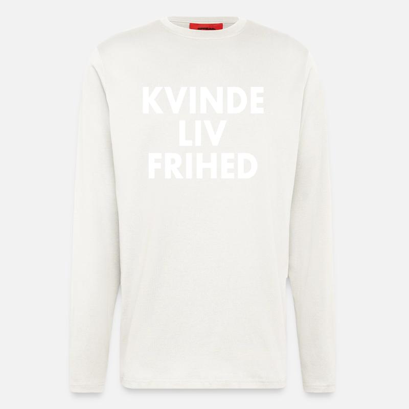 Weibliche Lebensfreiheit - Langarmshirt - made by SPREAD - OFF WHITE