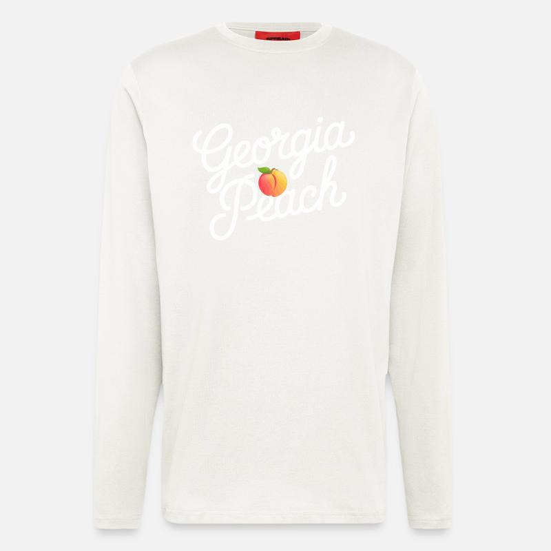 Georgia Peach Script - Longsleeve - made by SPREAD  - OFF WHITE