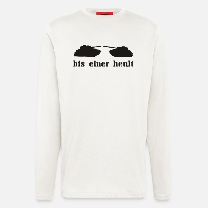 bis einer heult - Langarmshirt - made by SPREAD  - OFF WHITE