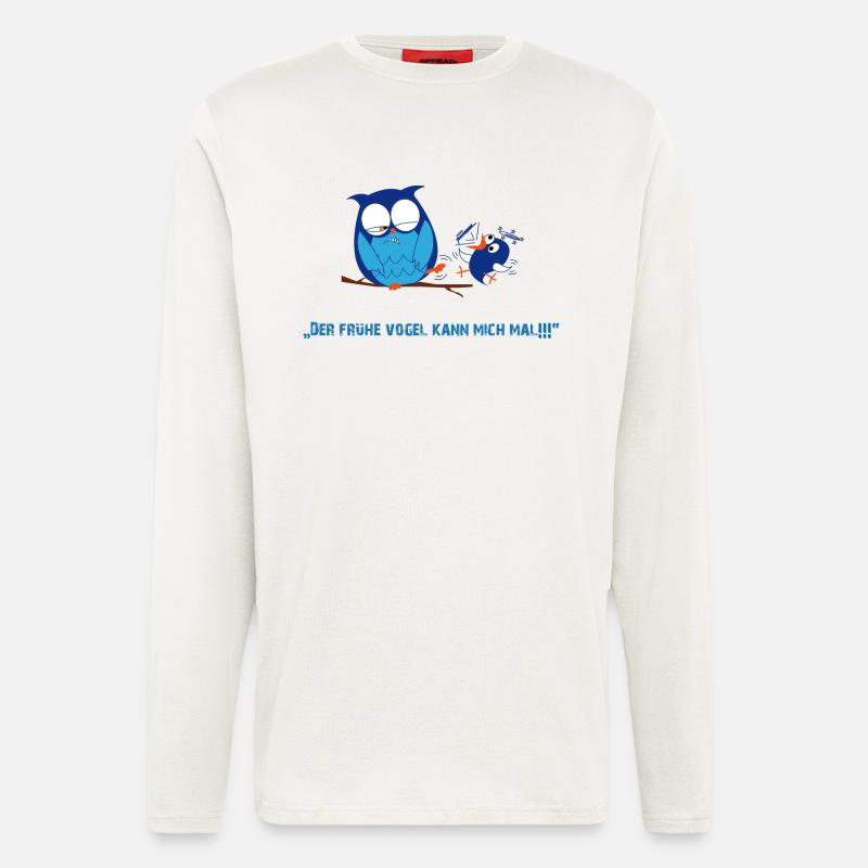 Der frühe Vogel - Langarmshirt - made by SPREAD  - OFF WHITE