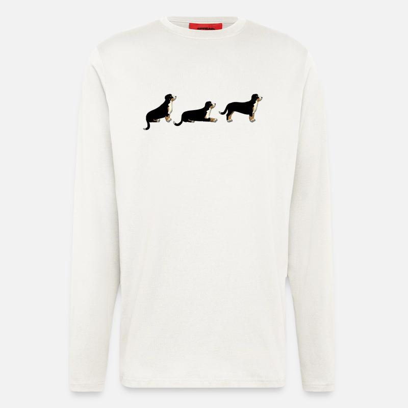 Sitz Platz Steh Entlebuch - Langarmshirt - made by SPREAD  - OFF WHITE