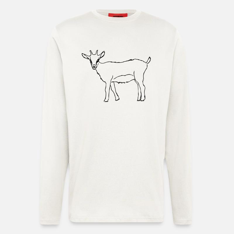 Ziege - Langarmshirt - made by SPREAD  - OFF WHITE