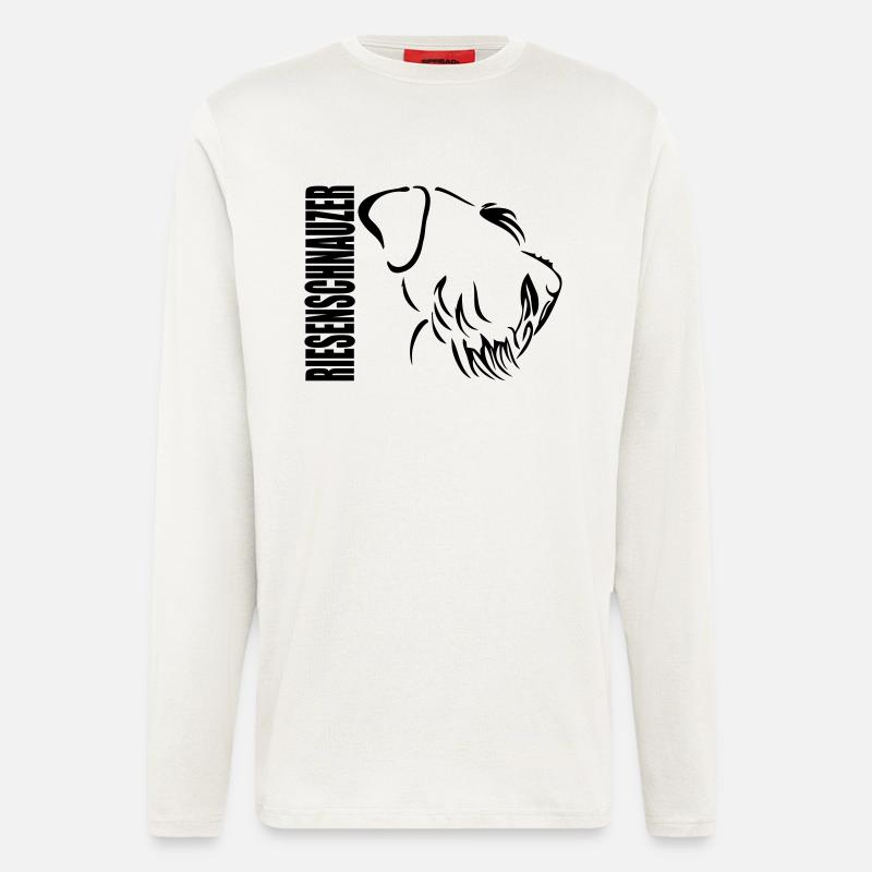 RIESENSCHNAUZER PROFIL - Langarmshirt - made by SPREAD  - OFF WHITE