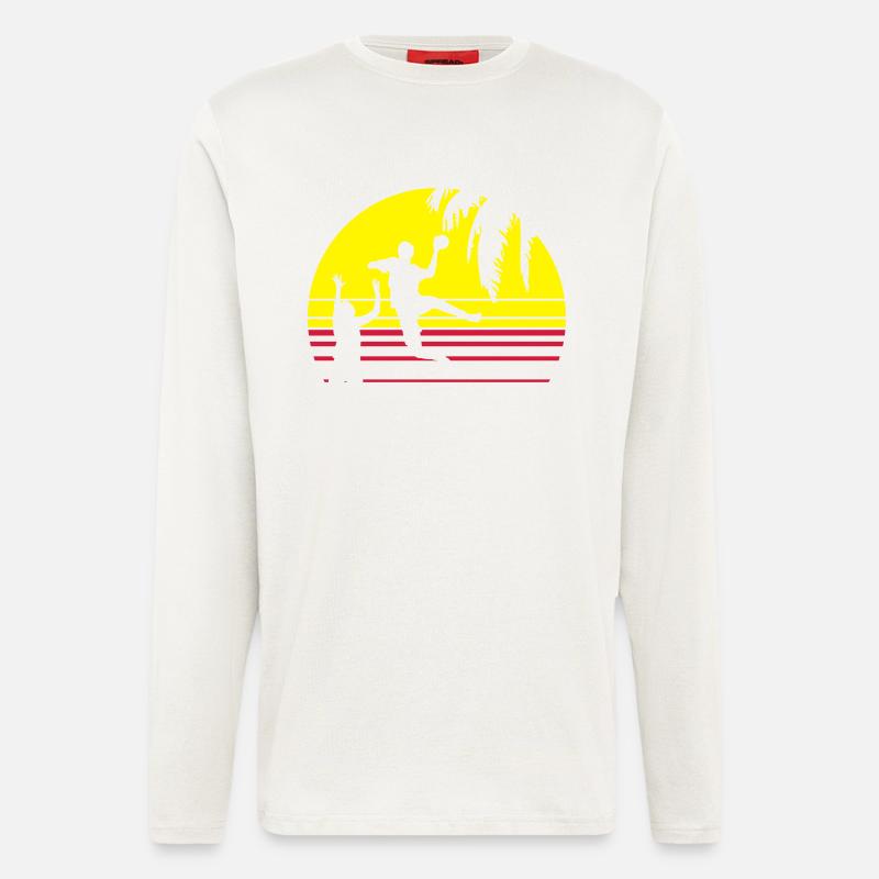 SUNSET BEACH HANDBALL - Langarmshirt - made by SPREAD  - OFF WHITE