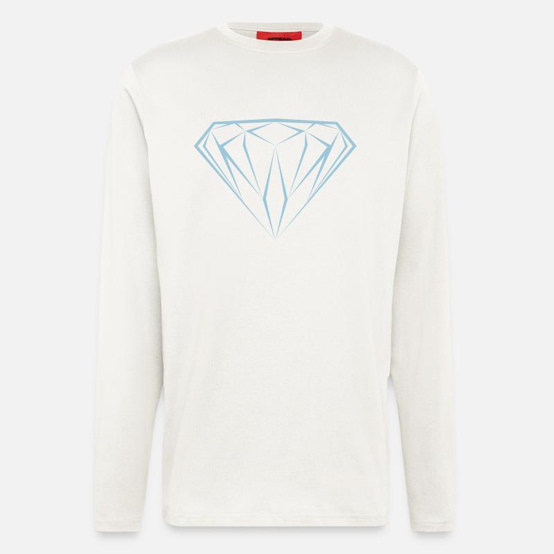 Diamond diamond diamond dollard διαμάντι - Longsleeve - made by SPREAD  - OFF WHITE