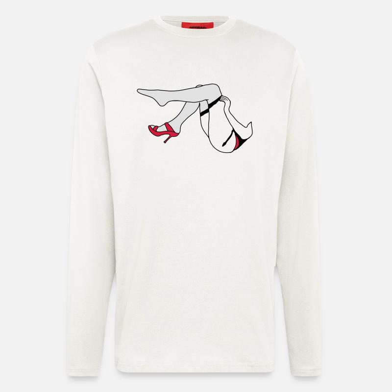 Frau Beine_d1 - Langarmshirt - made by SPREAD  - OFF WHITE