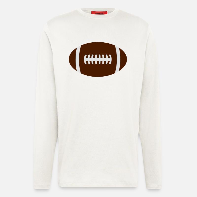 rugby ball - Longsleeve - made by SPREAD  - OFF WHITE