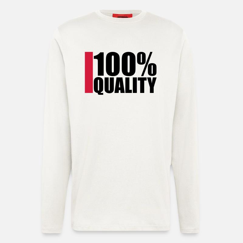 100 Procent Quality Design - Langarmshirt - made by SPREAD  - OFF WHITE