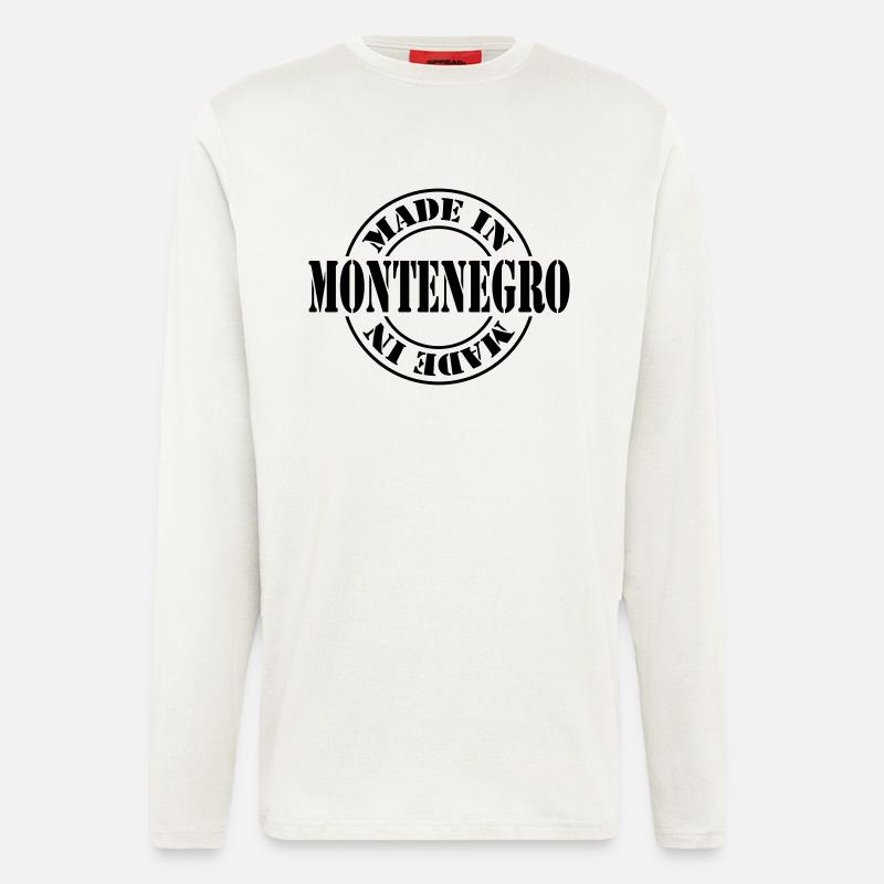 made in montenegro m1k2 - Langarmshirt - made by SPREAD - OFF WHITE