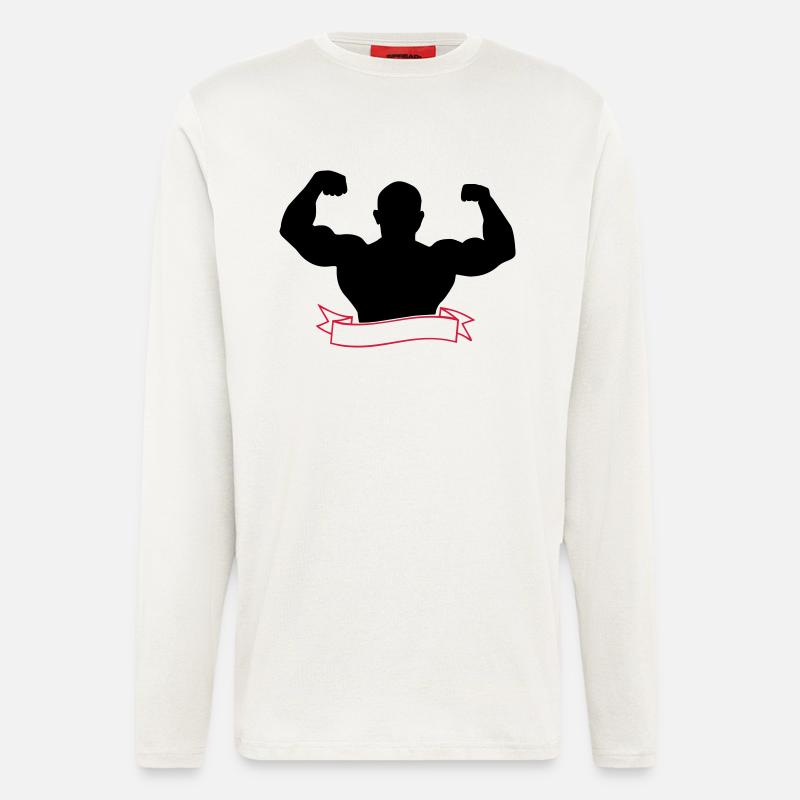 Bodybuilder - Langarmshirt - made by SPREAD  - OFF WHITE