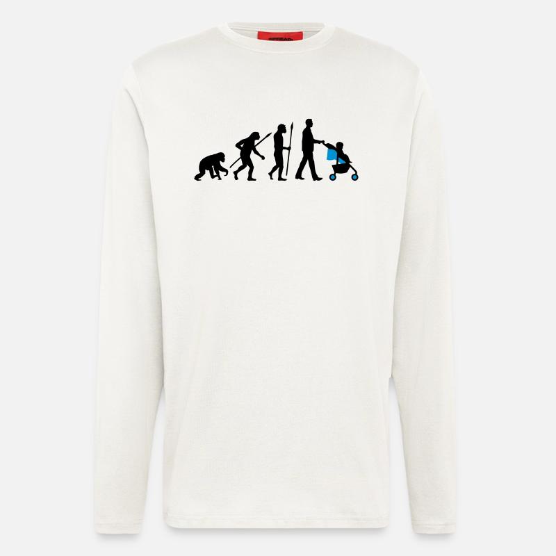 evolution_kinderkarre_032014_mann_b_2c - Langarmshirt - made by SPREAD  - OFF WHITE