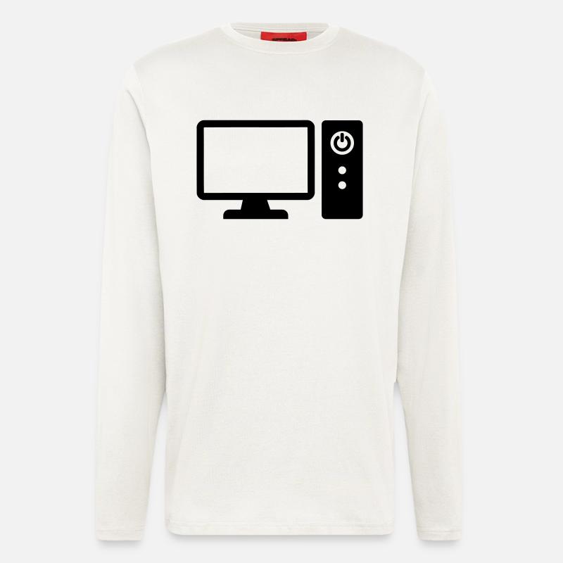 Computer - Langarmshirt - made by SPREAD  - OFF WHITE