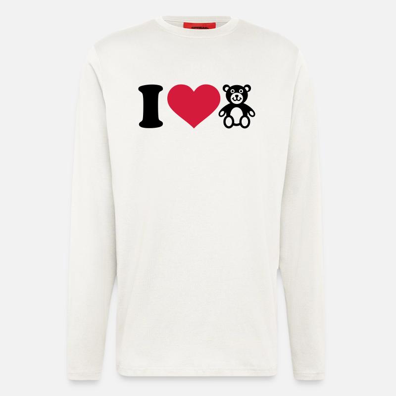 I love Teddy - Longsleeve - made by SPREAD  - OFF WHITE