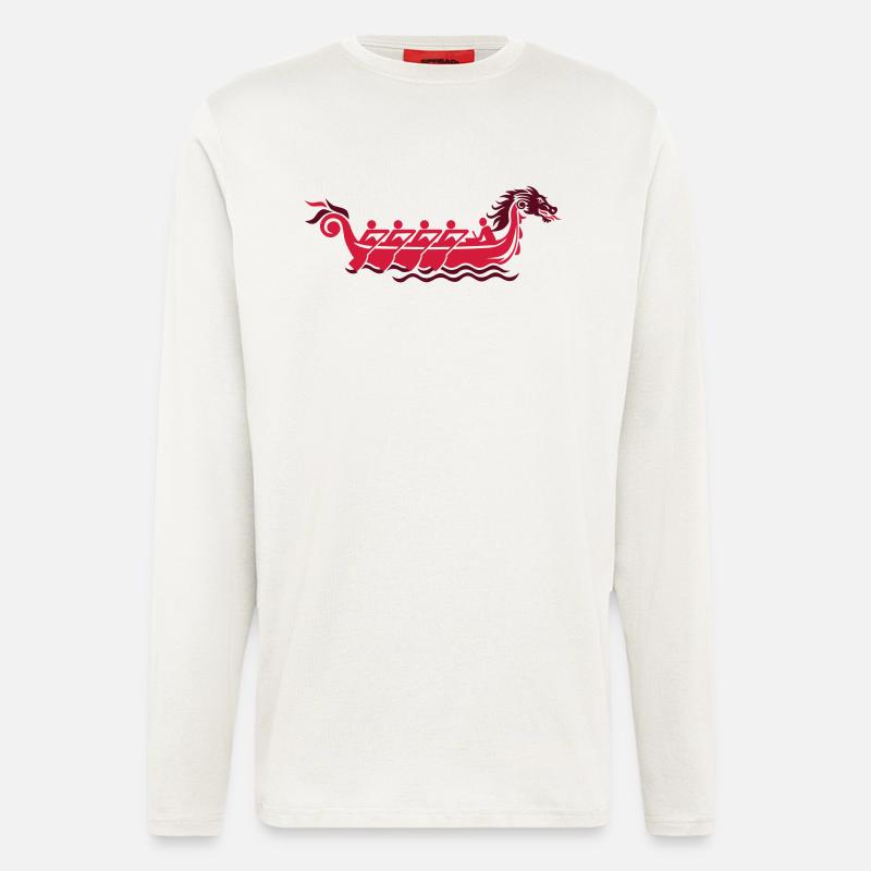 Drachenboot - Langarmshirt - made by SPREAD  - OFF WHITE