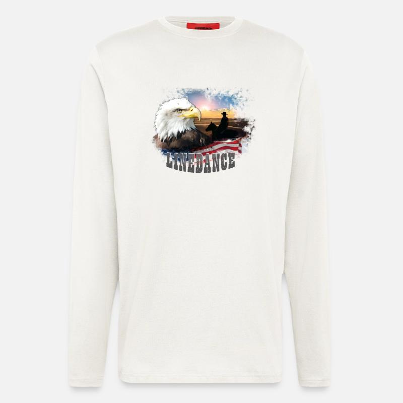 kl_linedance25a - Longsleeve - made by SPREAD  - OFF WHITE