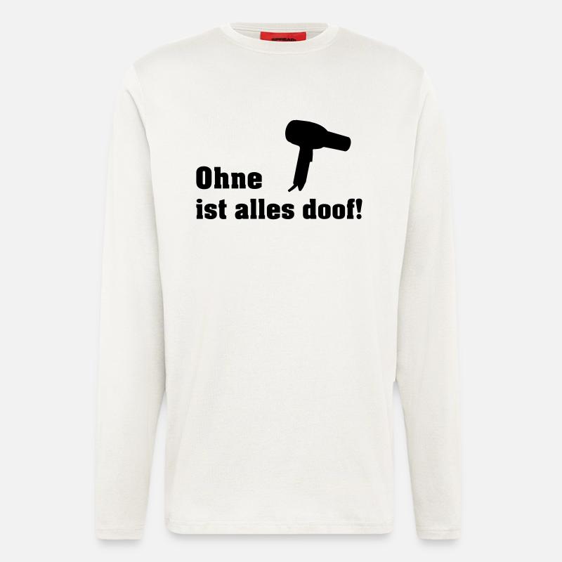 ohne fön - Langarmshirt - made by SPREAD  - OFF WHITE