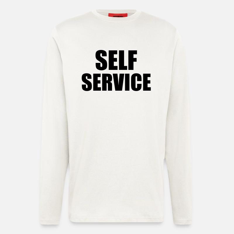 Self Service - Langarmshirt - made by SPREAD  - OFF WHITE