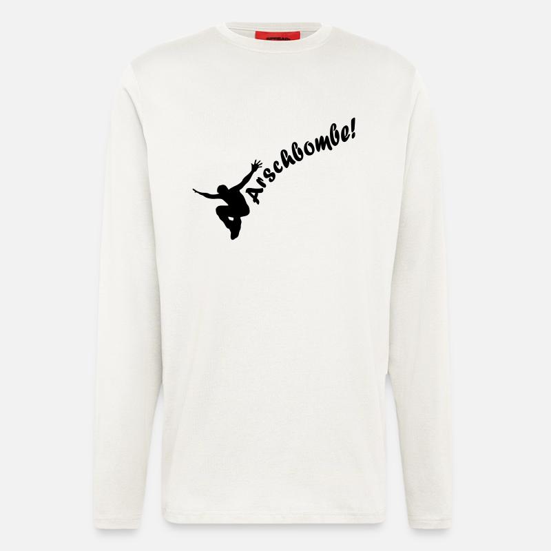 Arschbombe! - Langarmshirt - made by SPREAD  - OFF WHITE