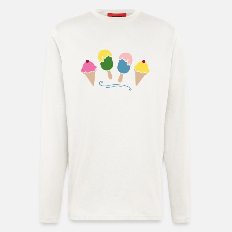 Ice Cream - Langarmshirt - made by SPREAD  - OFF WHITE