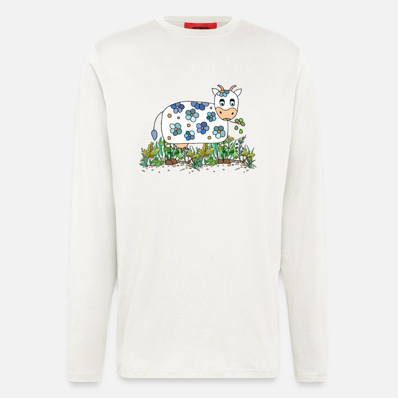 Kuh - Langarmshirt - made by SPREAD  - OFF WHITE