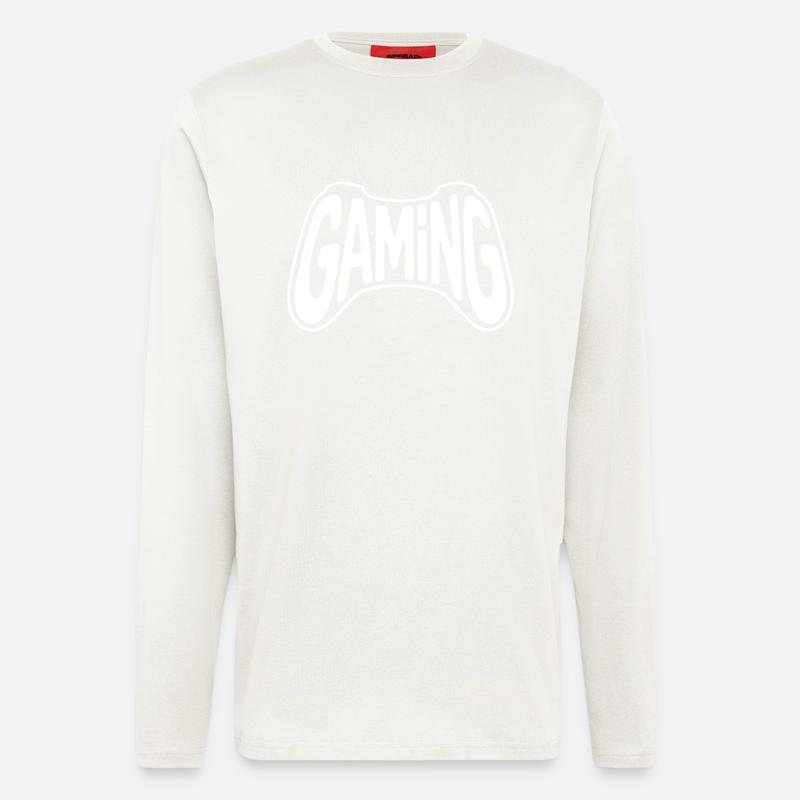 Gaming - Cooles Controller-Logo - Langarmshirt - made by SPREAD  - OFF WHITE