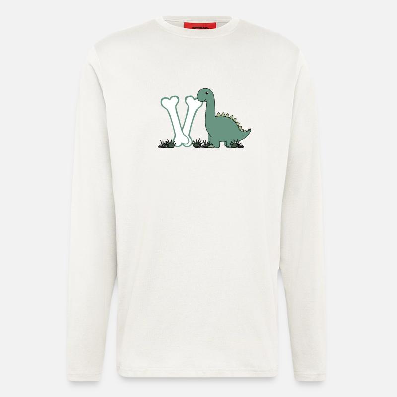Buchstabe V - Langarmshirt - made by SPREAD  - OFF WHITE